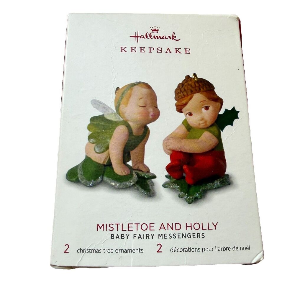Hallmark Keepsake Baby Fairy Messengers Mistletoe And Holly Series Ornament 2018